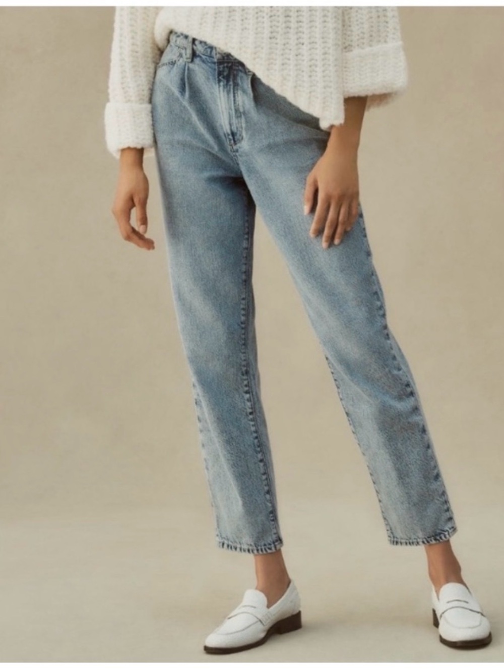 PAIGE Light Blue Straight Leg Jeans